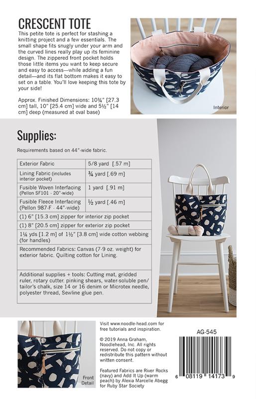 Crescent Tote Pattern // Noodlehead