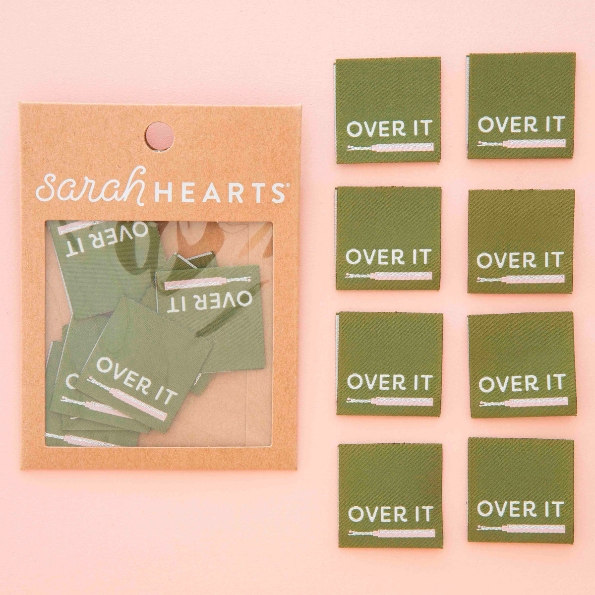 Over It Seam Ripper Woven Sewing Labels by Sarah Hearts