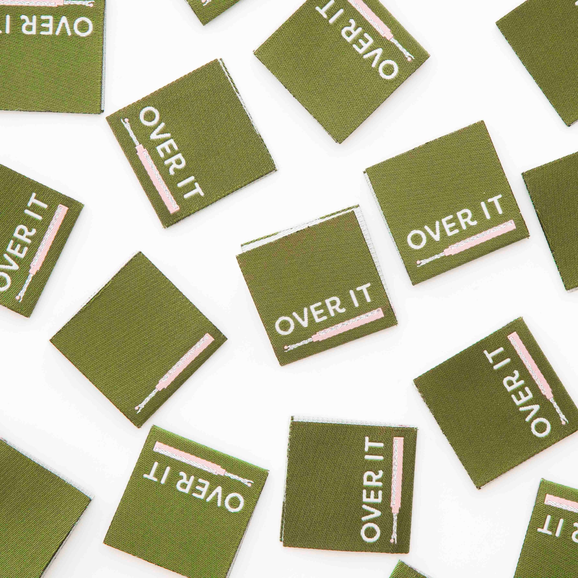 Over It Seam Ripper Woven Sewing Labels by Sarah Hearts