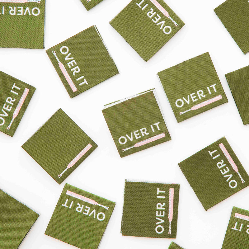 Over It Seam Ripper Woven Sewing Labels by Sarah Hearts