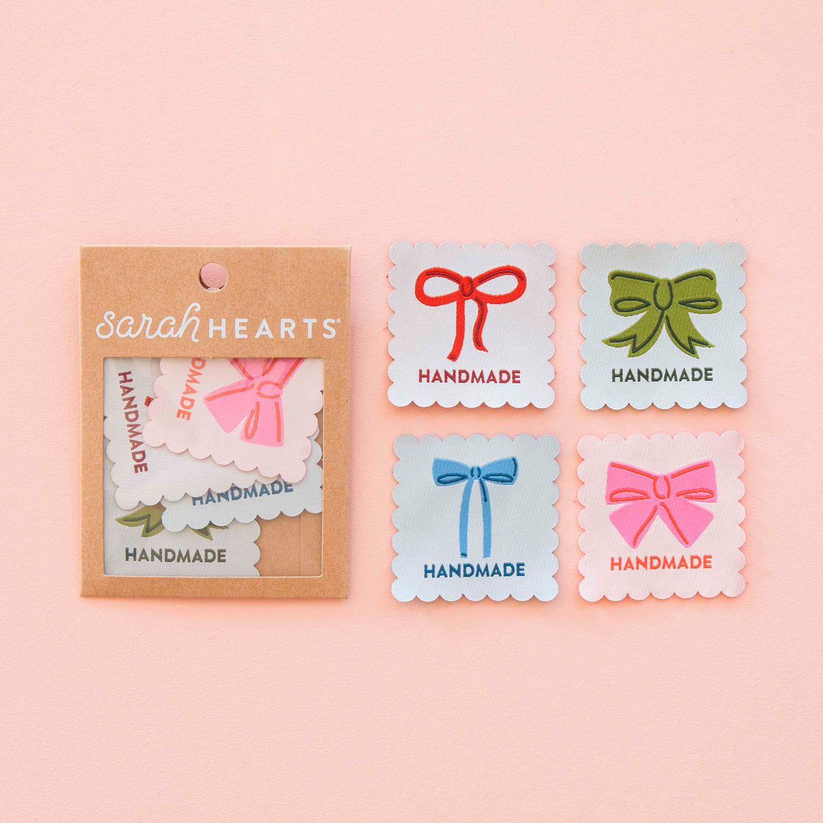 Bows Multipack Large Woven Sewing Labels by Sarah Hearts