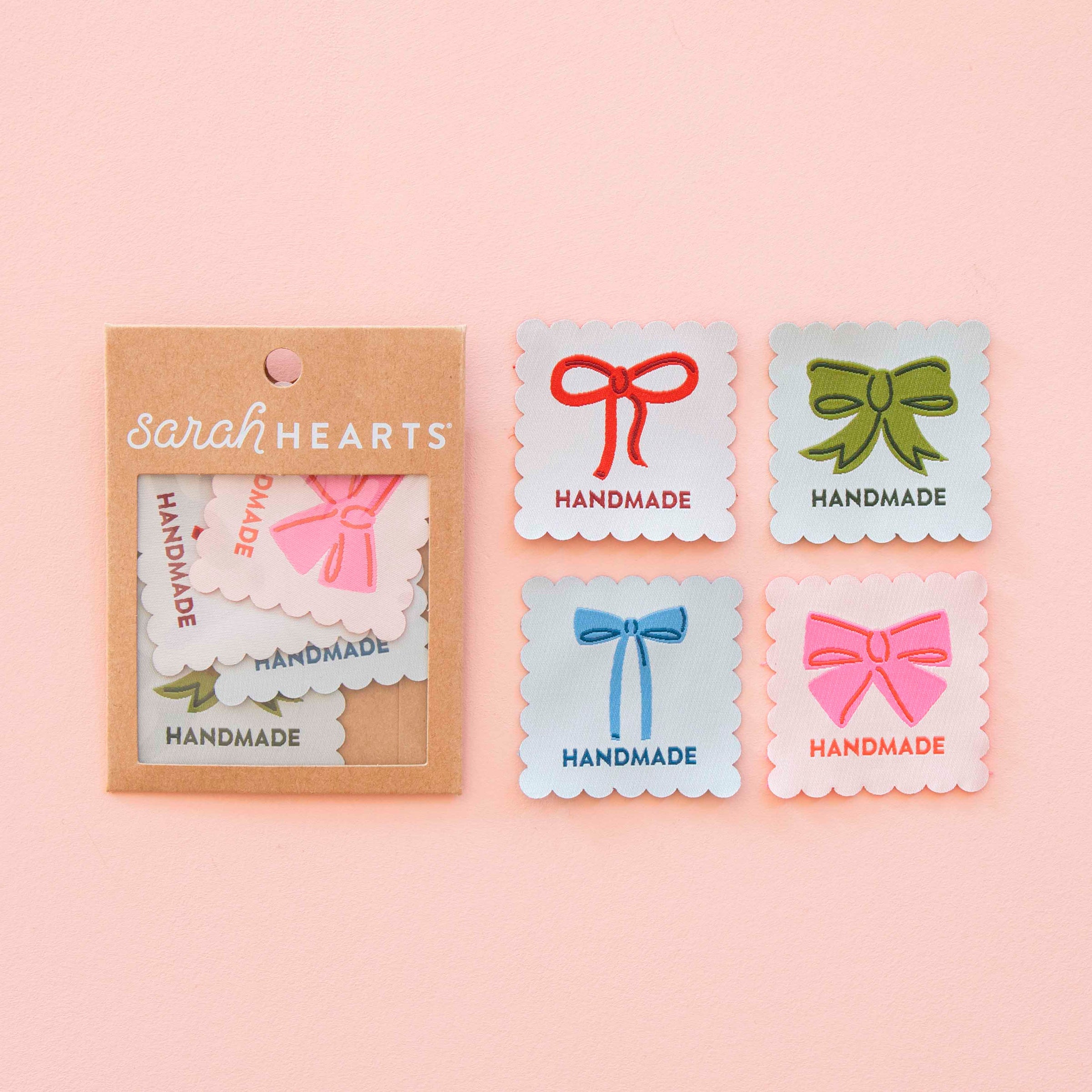 Bows Multipack Large Woven Sewing Labels by Sarah Hearts