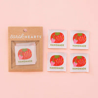 Tomato Pin Cushion Handmade Large Sewing Labels by Sarah Hearts