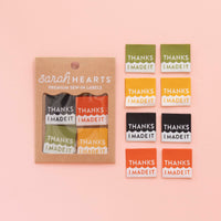 Thanks I Made It Multipack Woven Sewing Labels by Sarah Hearts