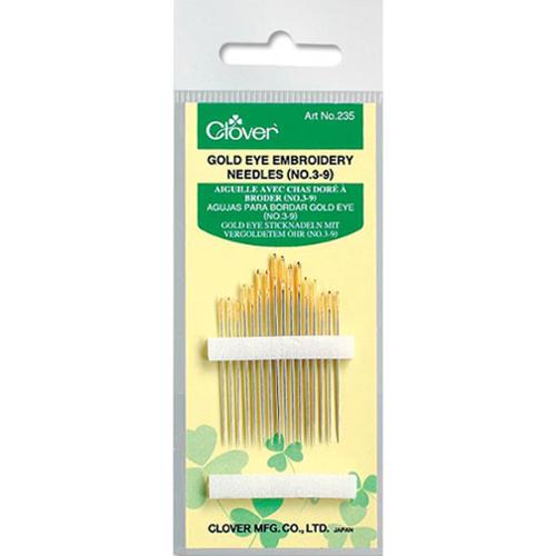 Gold Eye Embroidery Needles // Clover
