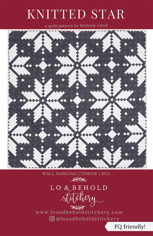 Knitted Star Quilt Pattern // Lo & Behold Stitchery