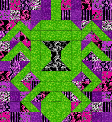 Block Widow Quilt - Venom Version // Mija Handmade