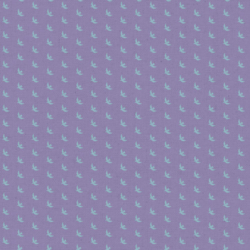 PRE-ORDER Picnic Wovens 2 // Birds - Violet // Suzy Quilts