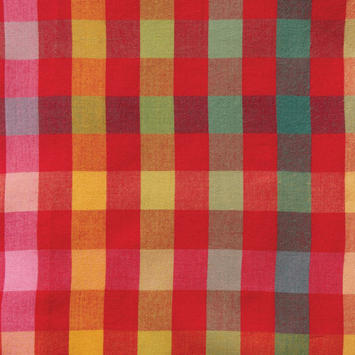 PRE-ORDER Picnic Wovens 2 // Small Plaid - Ruby Rainbow // Suzy Quilts