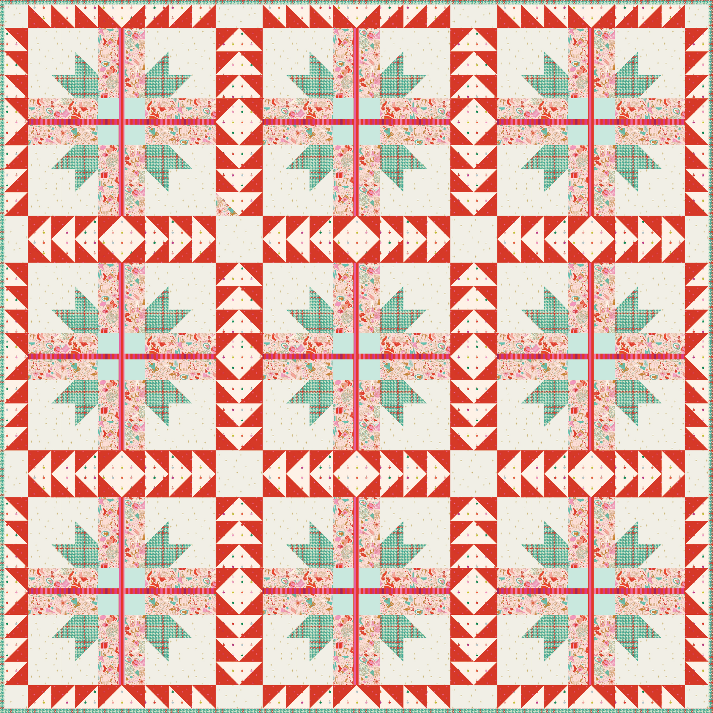 Peppermint Presents // Stitch is a Stitch Quilt Co.