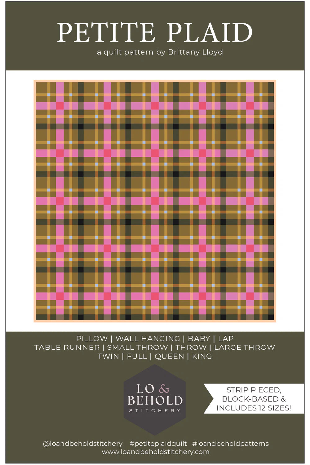 Petite Plaid Quilt Pattern // Lo & Behold Stitchery