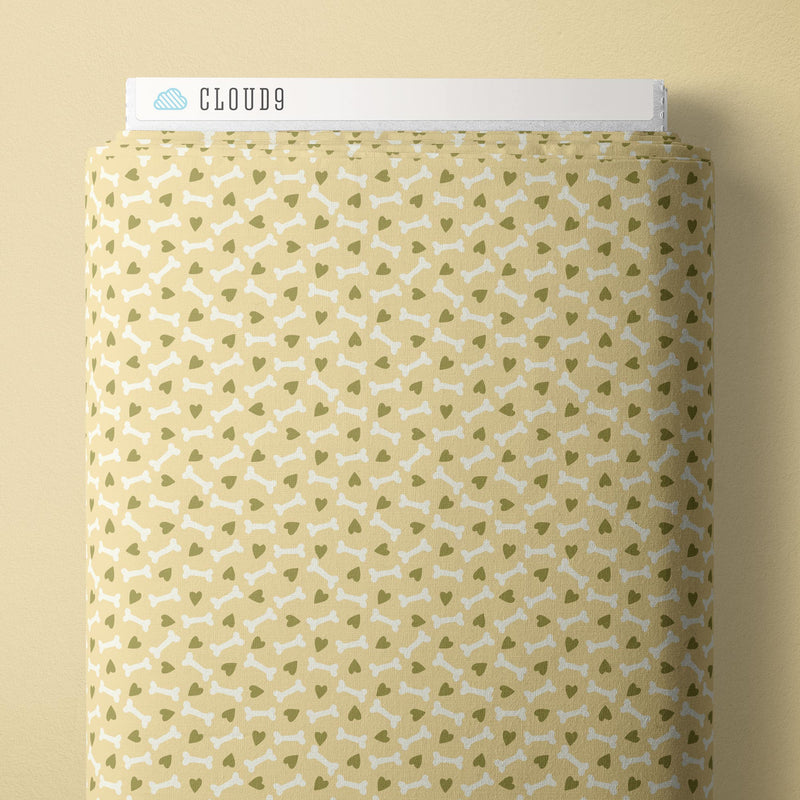 PRE-ORDER Playful Dogs // Hearts & Bones - Yellow// Aidi Riera