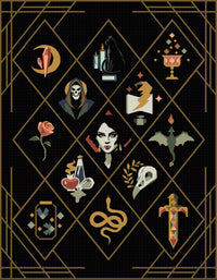 PRE-ORDER Grimoire Dark Magic Quilt Sampler // Twin Quilt Kit