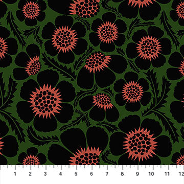 PRE-ORDER RAYON Clean Cut // Prickly - Forest // Anna Maria Textiles