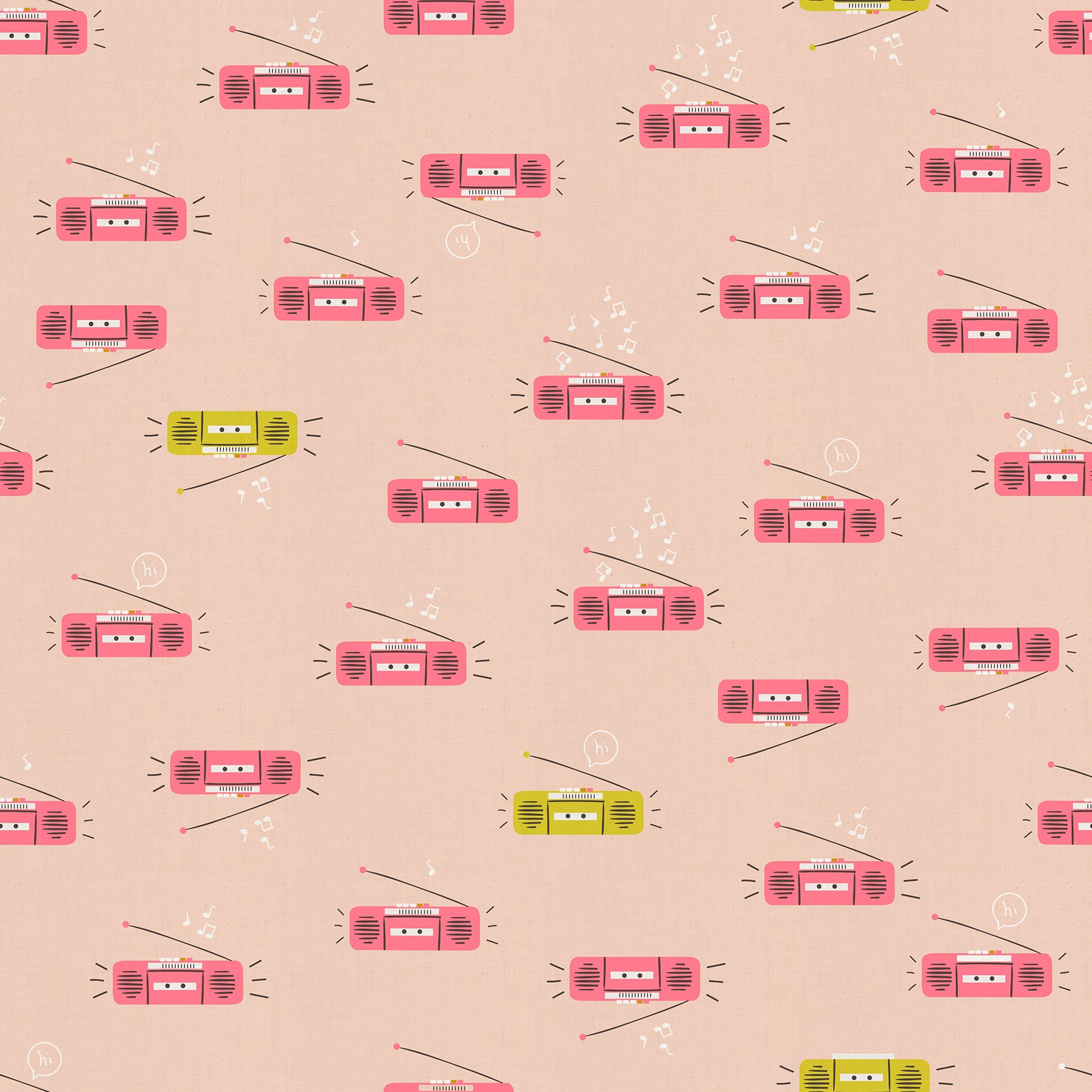 PRE-ORDER LoFi Linens  // Boom - Peach Blossom // Rashida Coleman-Hale