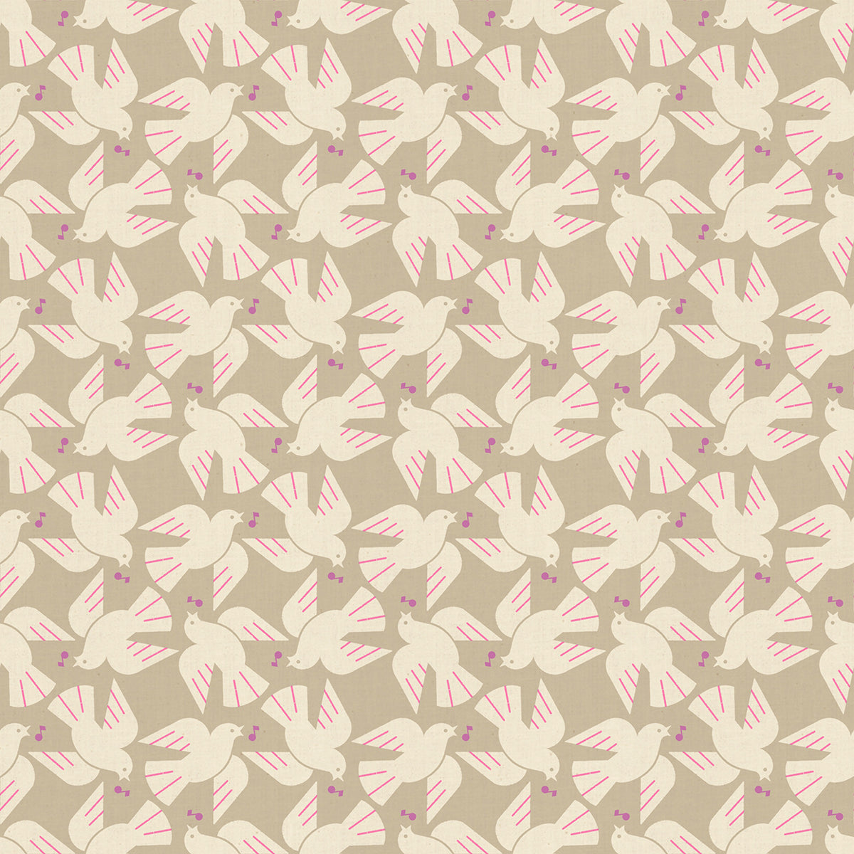 PRE-ORDER LoFi Linens  // Flock Yeah - Khaki // Rashida Coleman-Hale