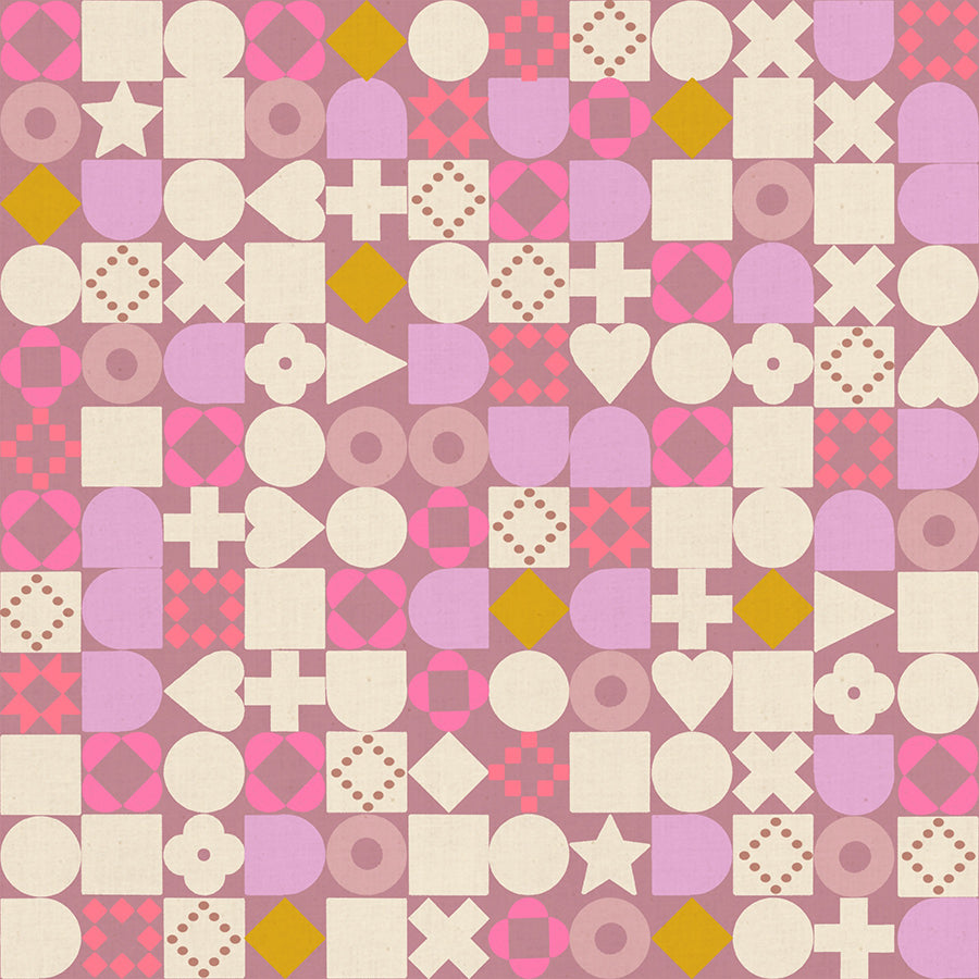 PRE-ORDER LoFi Linens  // Blocked - Lilac // Rashida Coleman-Hale