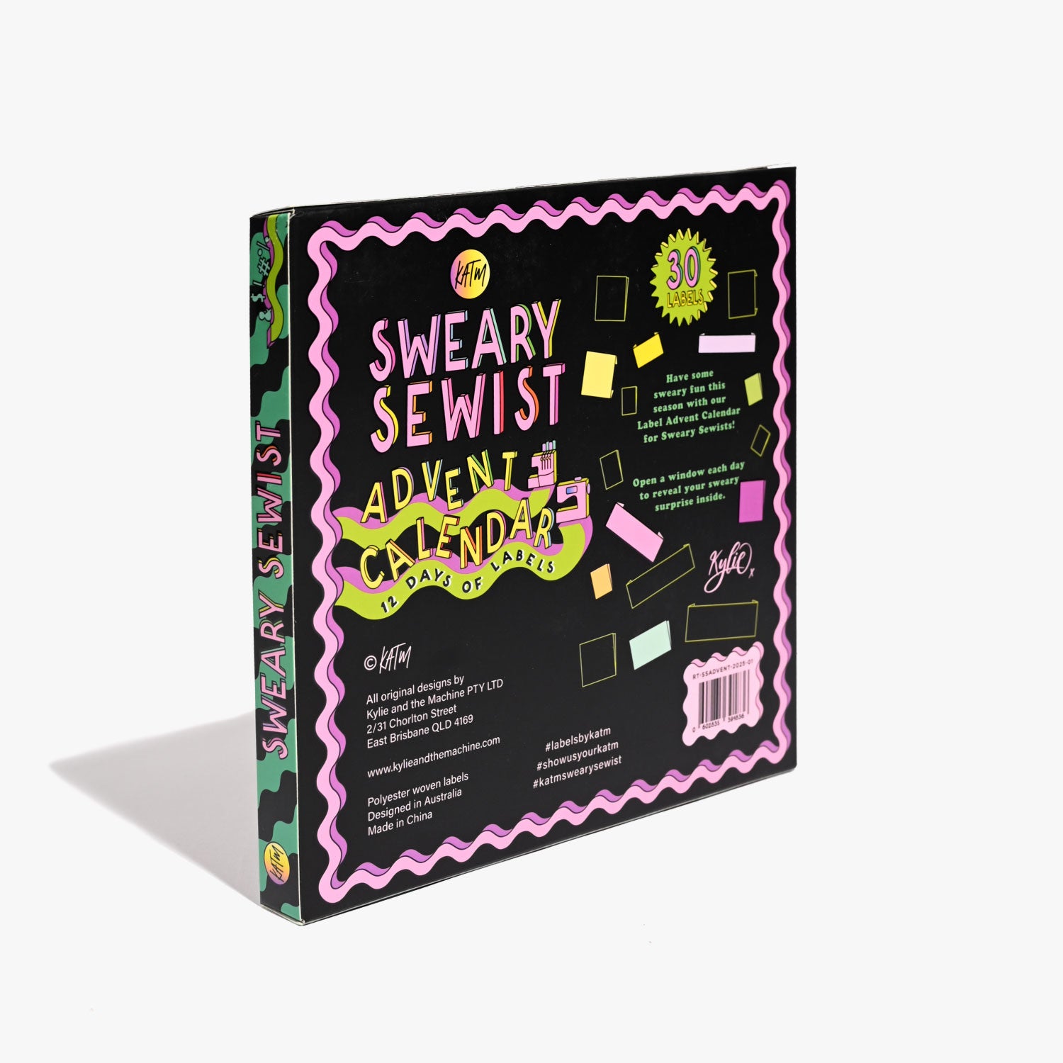 PRE-ORDER Sweary Sewist 12-Day Advent Calendar // Kylie & the Machine