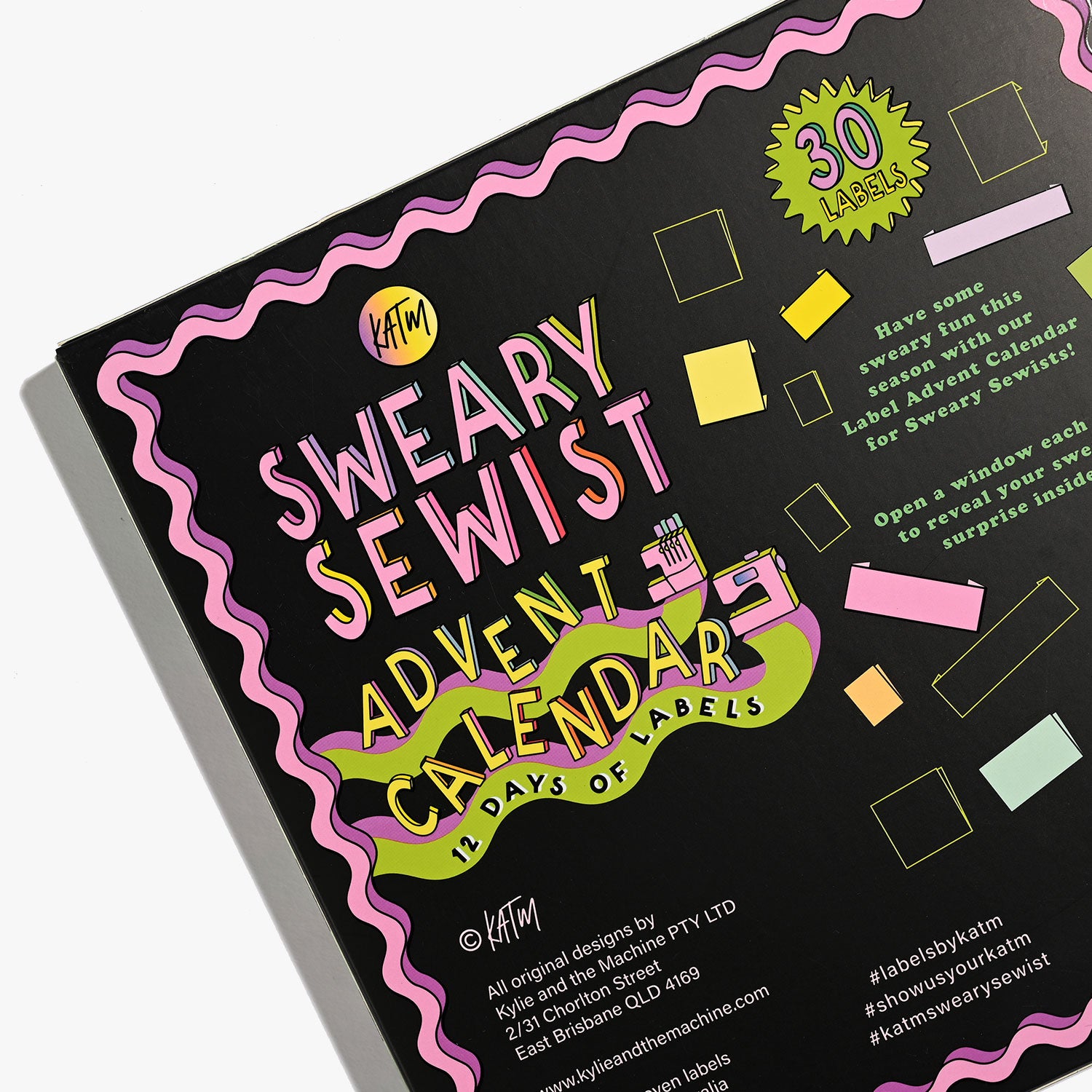 PRE-ORDER Sweary Sewist 12-Day Advent Calendar // Kylie & the Machine