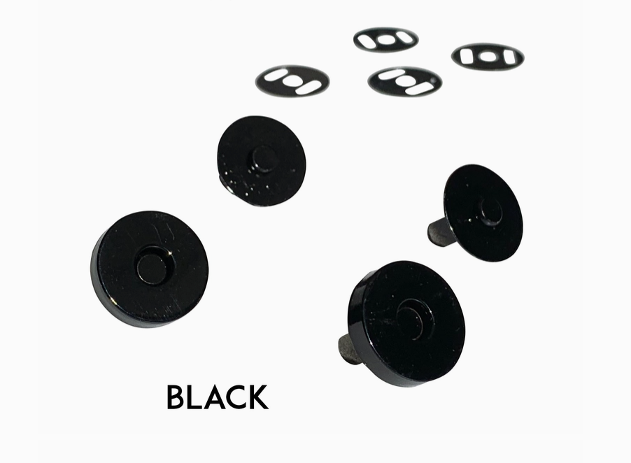 Colorful Magnetic Snaps - Black // Sassafras Lane