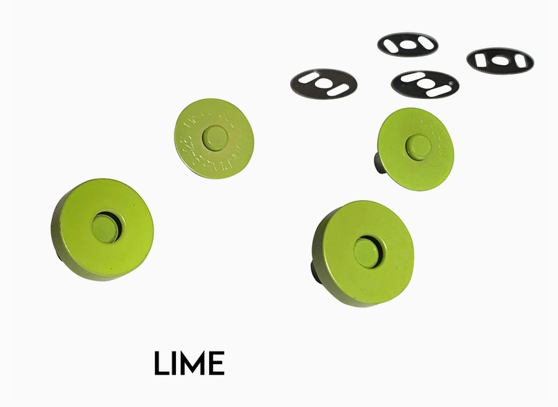 Colorful Magnetic Snaps - Lime // Sassafras Lane