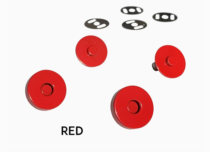 Colorful Magnetic Snaps - Red // Sassafras Lane