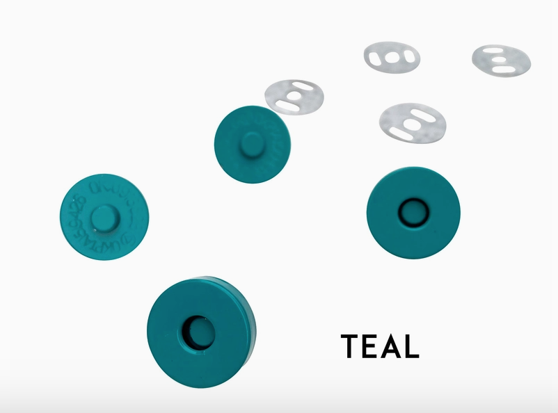 Colorful Magnetic Snaps - Teal // Sassafras Lane