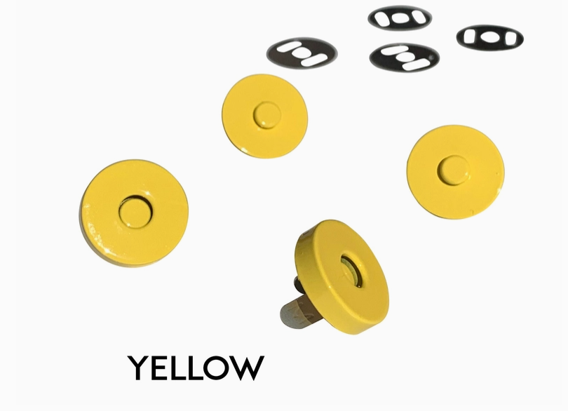 Colorful Magnetic Snaps - Yellow // Sassafras Lane