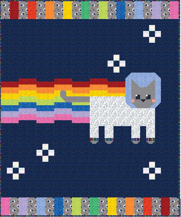 Catstronaut Quilt Kit // Pammie Jane