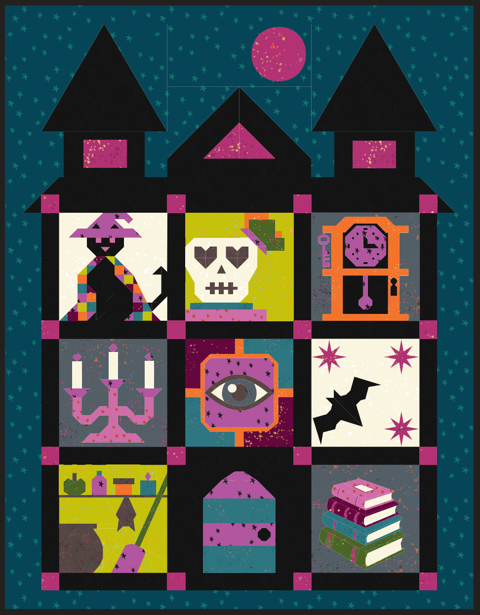 The Forgotten Rooms Quiltalong - Kiki and Jiji