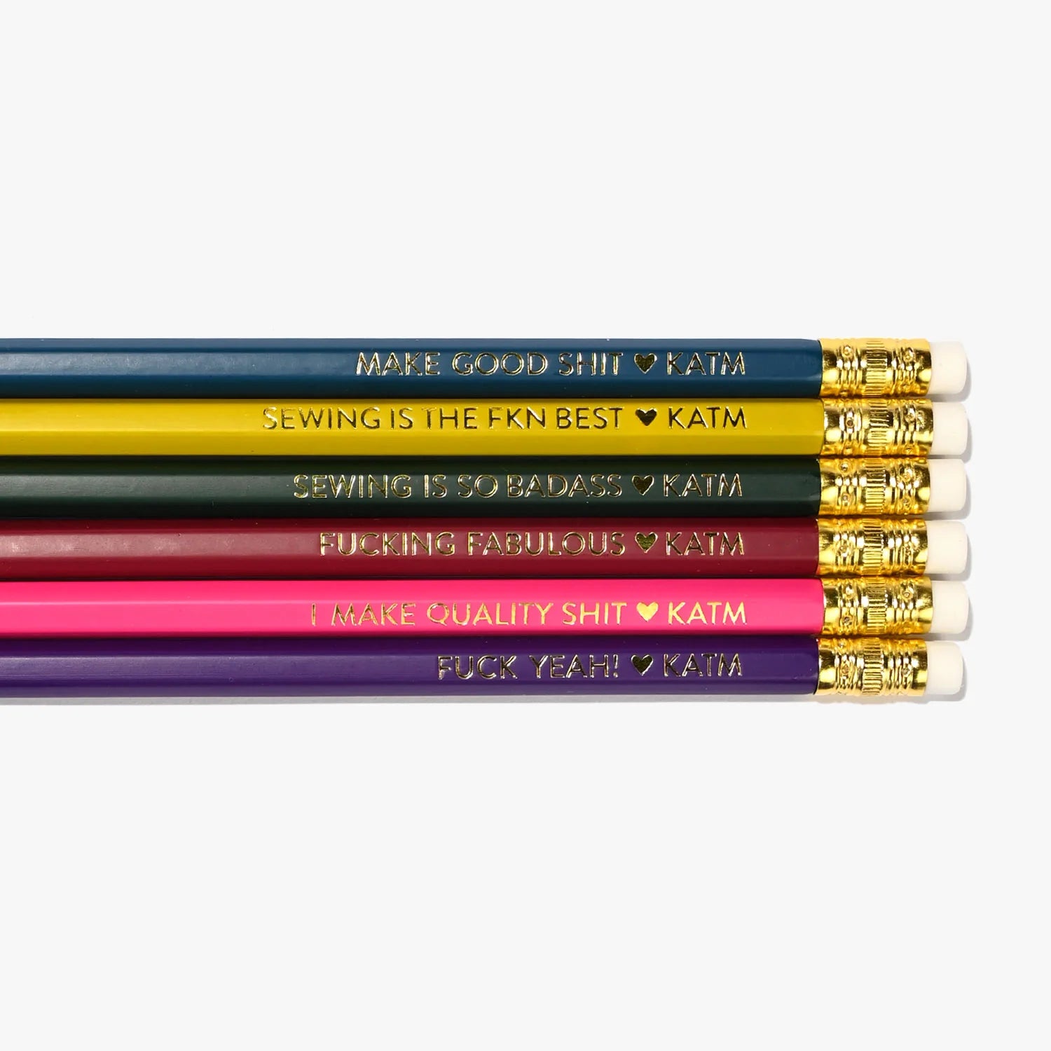 Sweary Sewist Pencil Pack // Kylie and The Machine