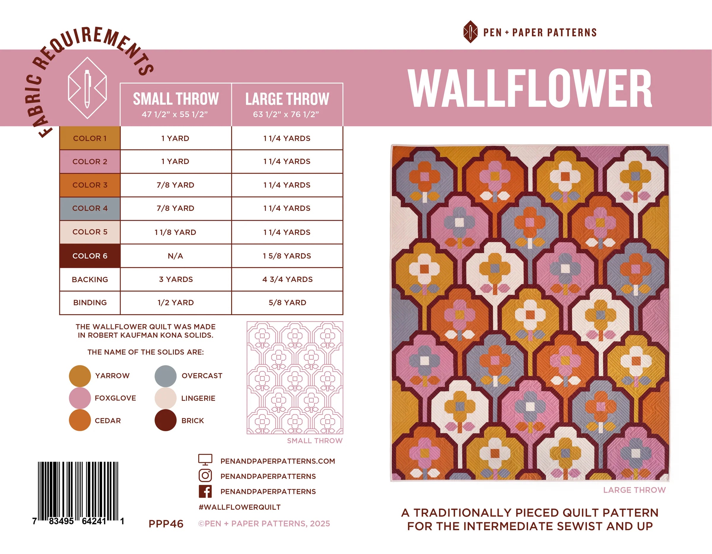 Wallflower // Pen + Paper Patterns