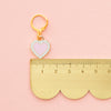 Sweet Heart Enamel Stitch Marker - Zipper Charm // Sarah Hearts