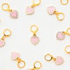 Sweet Heart Enamel Stitch Marker - Zipper Charm // Sarah Hearts