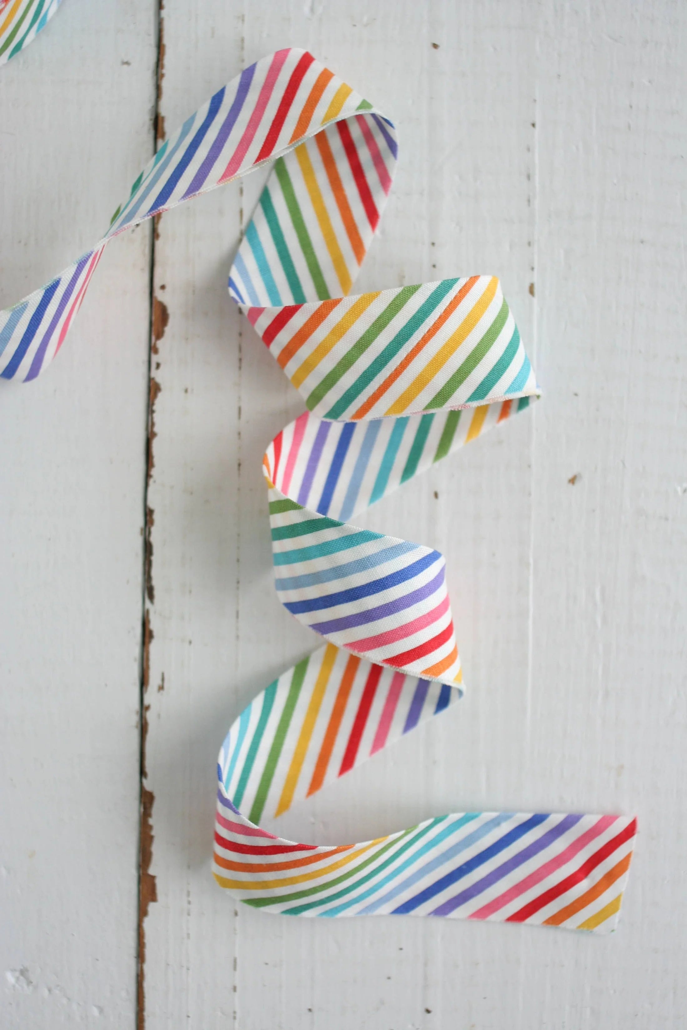 2.5" Bias Quilt Binding // Rainbow Stripe // Bessie Pearl