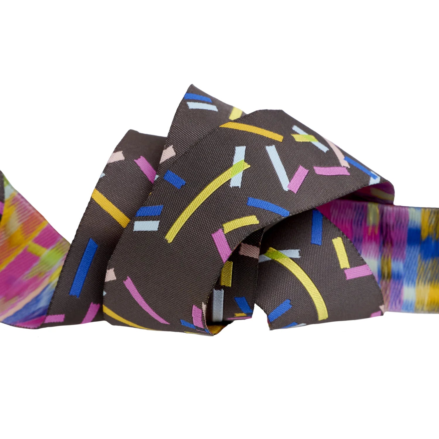 1 1/2" Salutations - Washi in Charcoal Ribbon // Rashida Coleman-Hale // Renaissance Ribbons