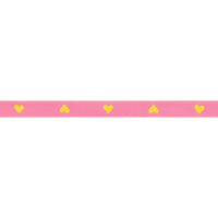 3/8"  Hearts in Neon Pink/Yellow // Melody Miller
