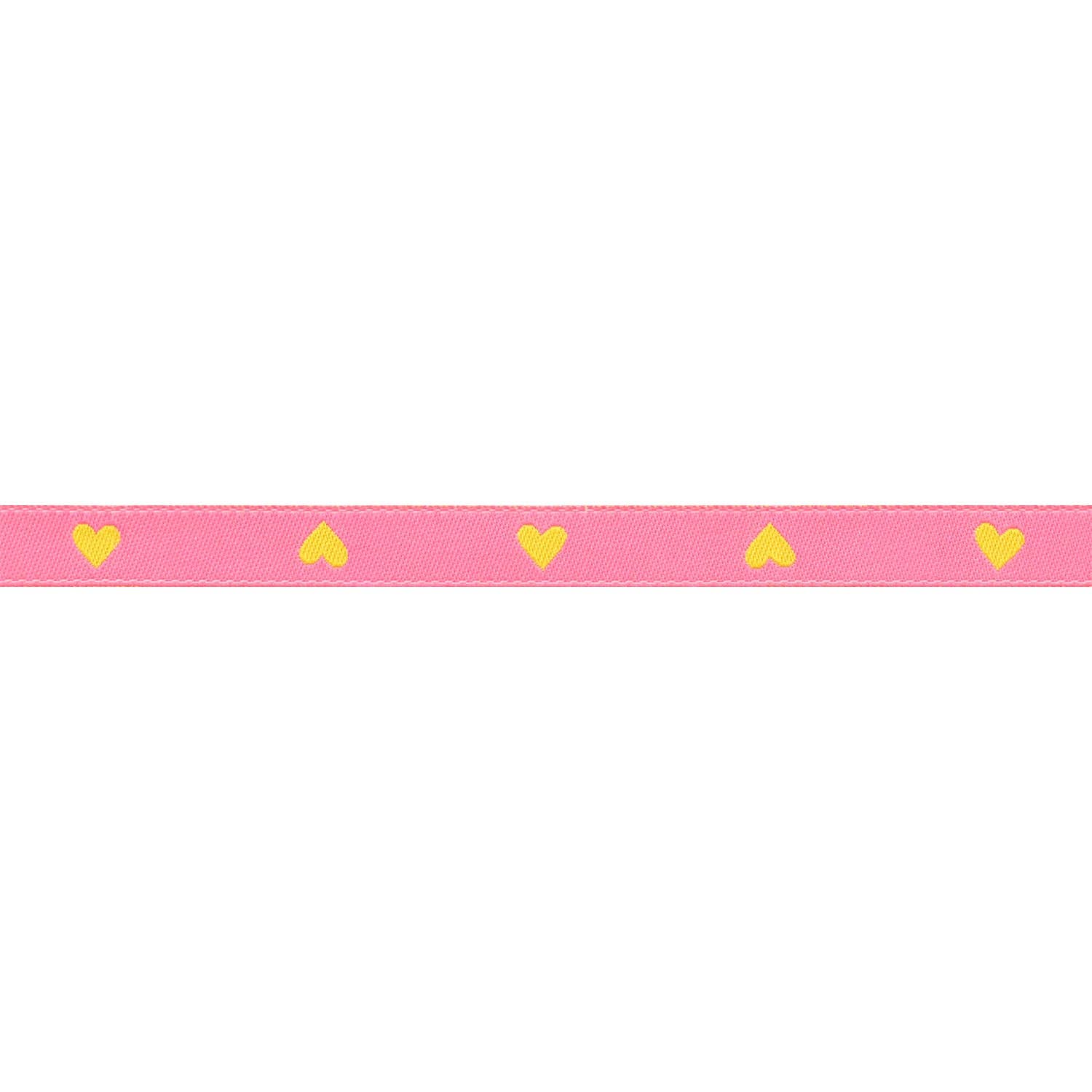 3/8"  Hearts in Neon Pink/Yellow // Melody Miller