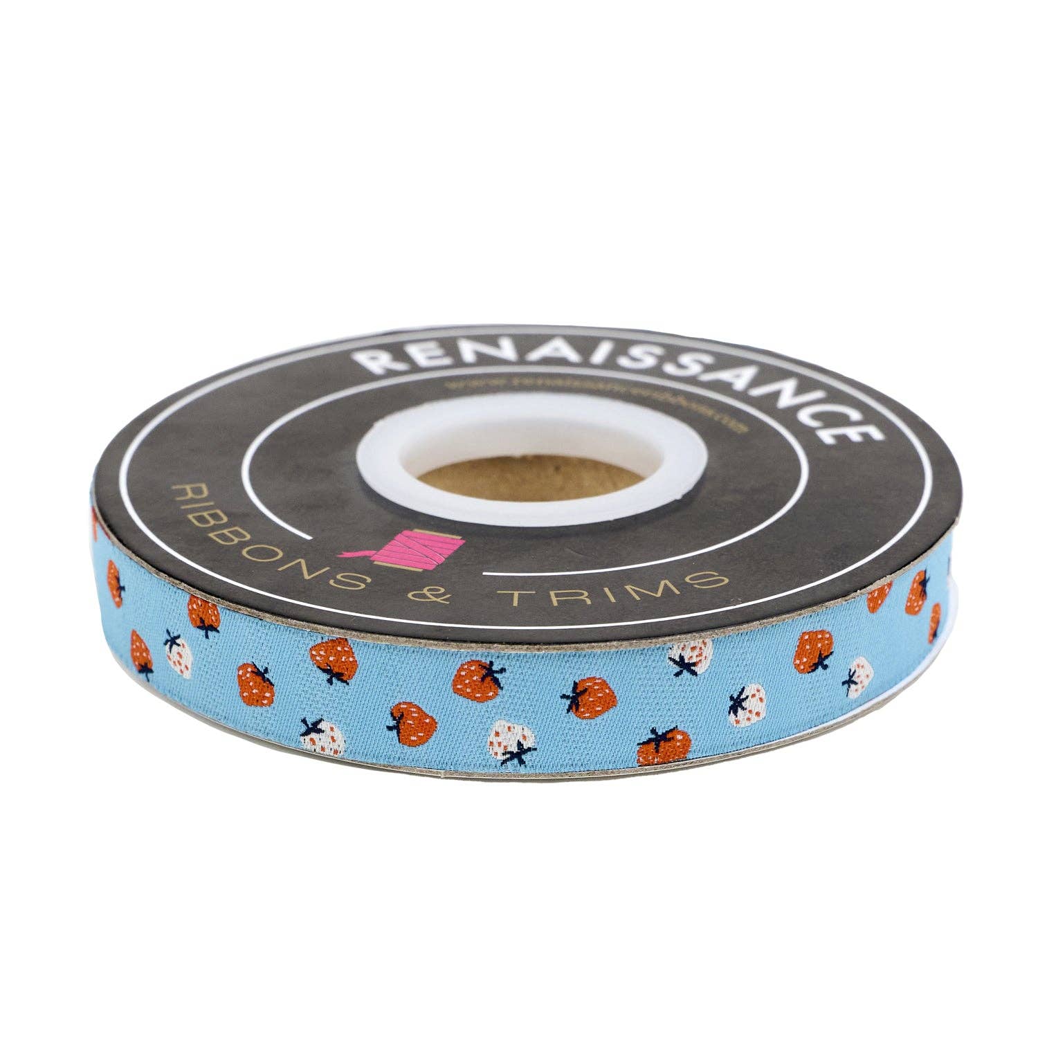 5/8" Strawberry Toss in Kim Blue // Kimberly Kight