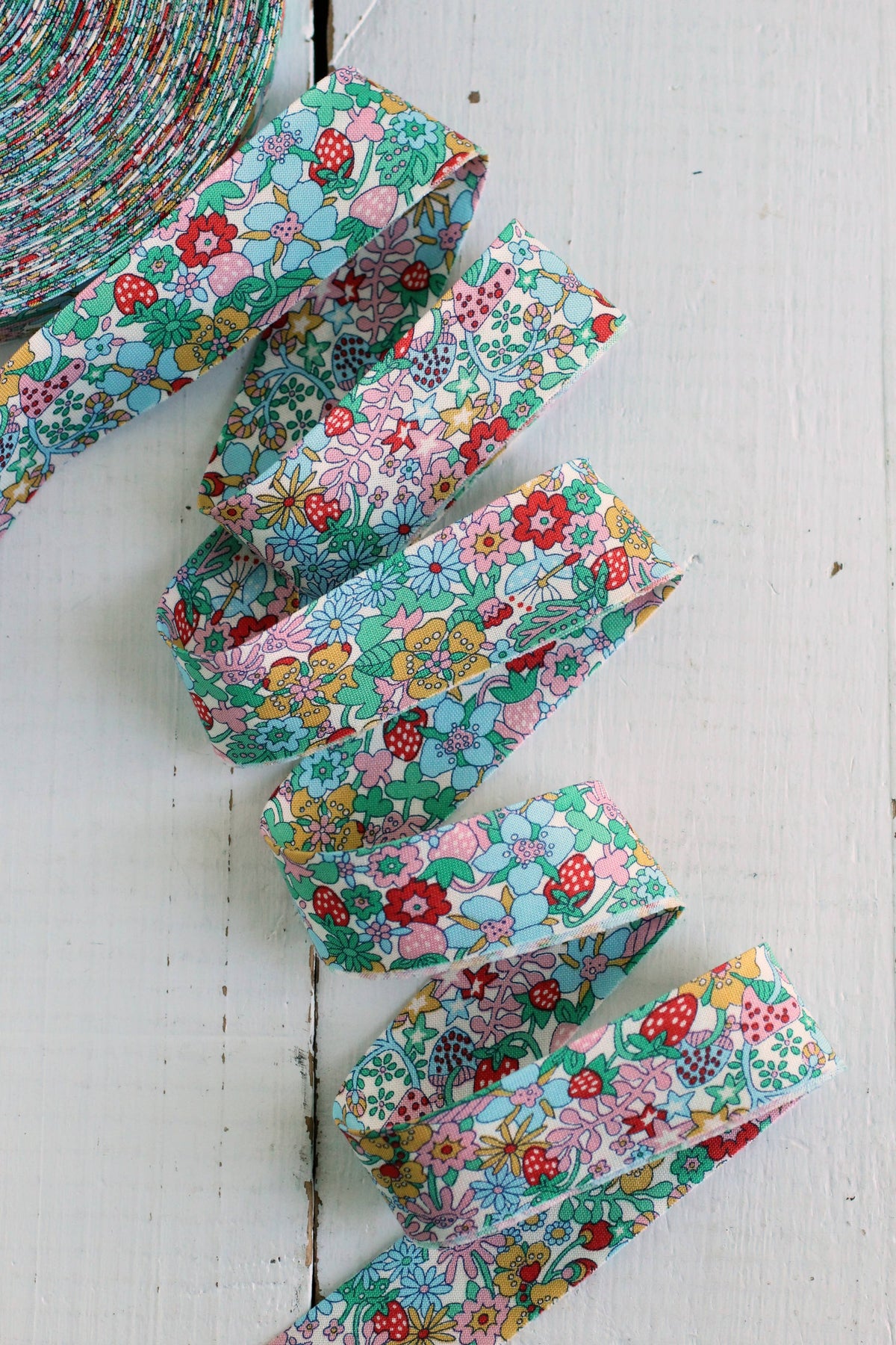 2.5" Bias Quilt Binding // Liberty Forest B