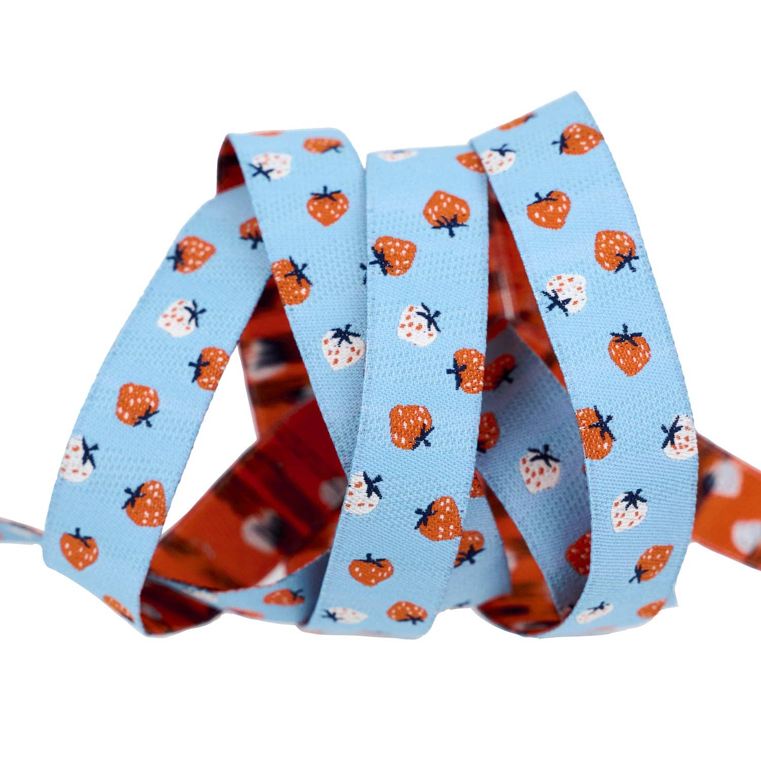 5/8" Strawberry Toss in Kim Blue // Kimberly Kight