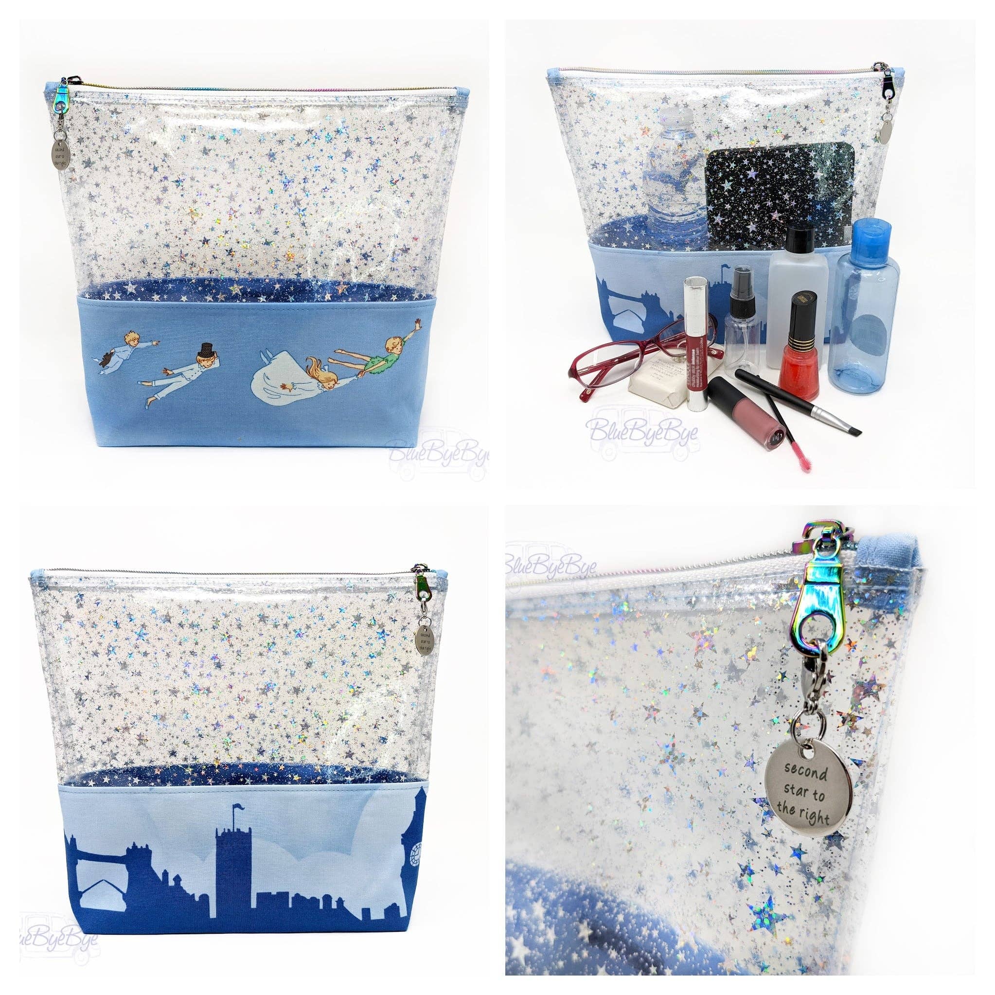Clear Glitter Stars Vinyl 18" x 56"