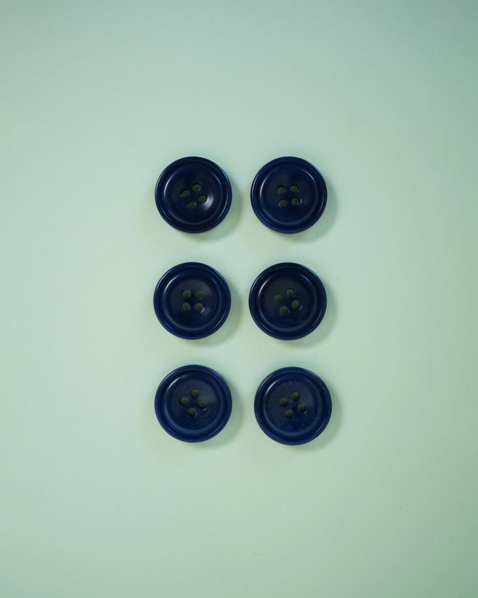 Midnight 3/4" Corozo Nut Buttons by Matchy Matchy Sewing Club