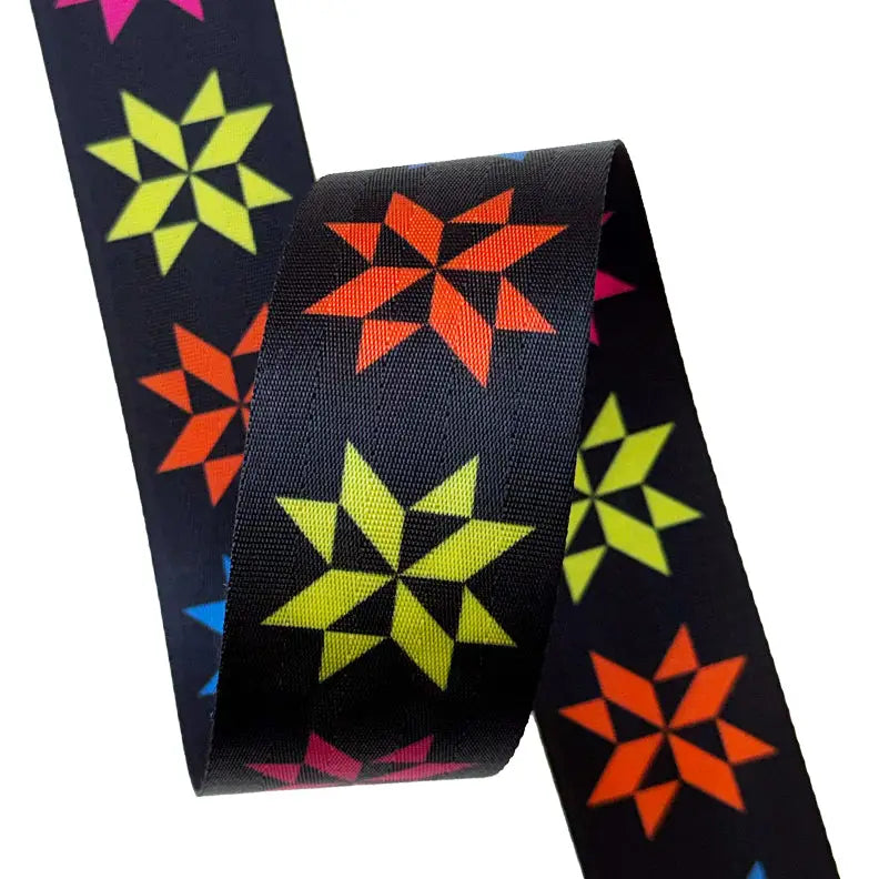Colorful Sawtooth Stars - 2" Webbing // Sassafras Lane