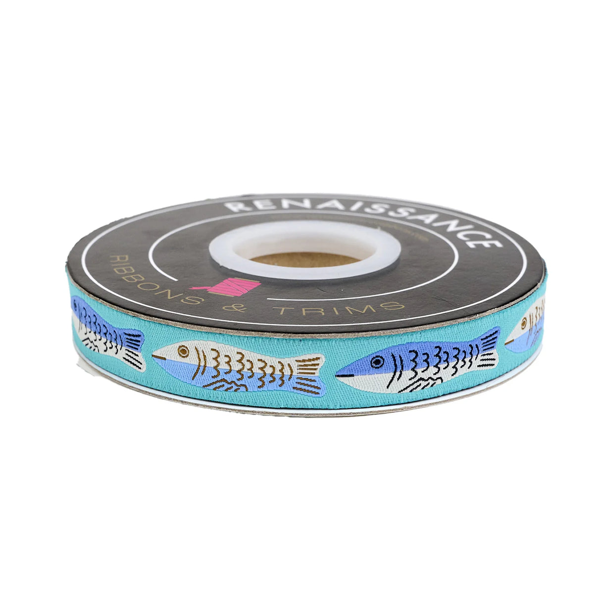 5/8" Ooh Lucky Lucky - Sardines in Twilight Ribbon // Alexia Abegg // Renaissance Ribbons