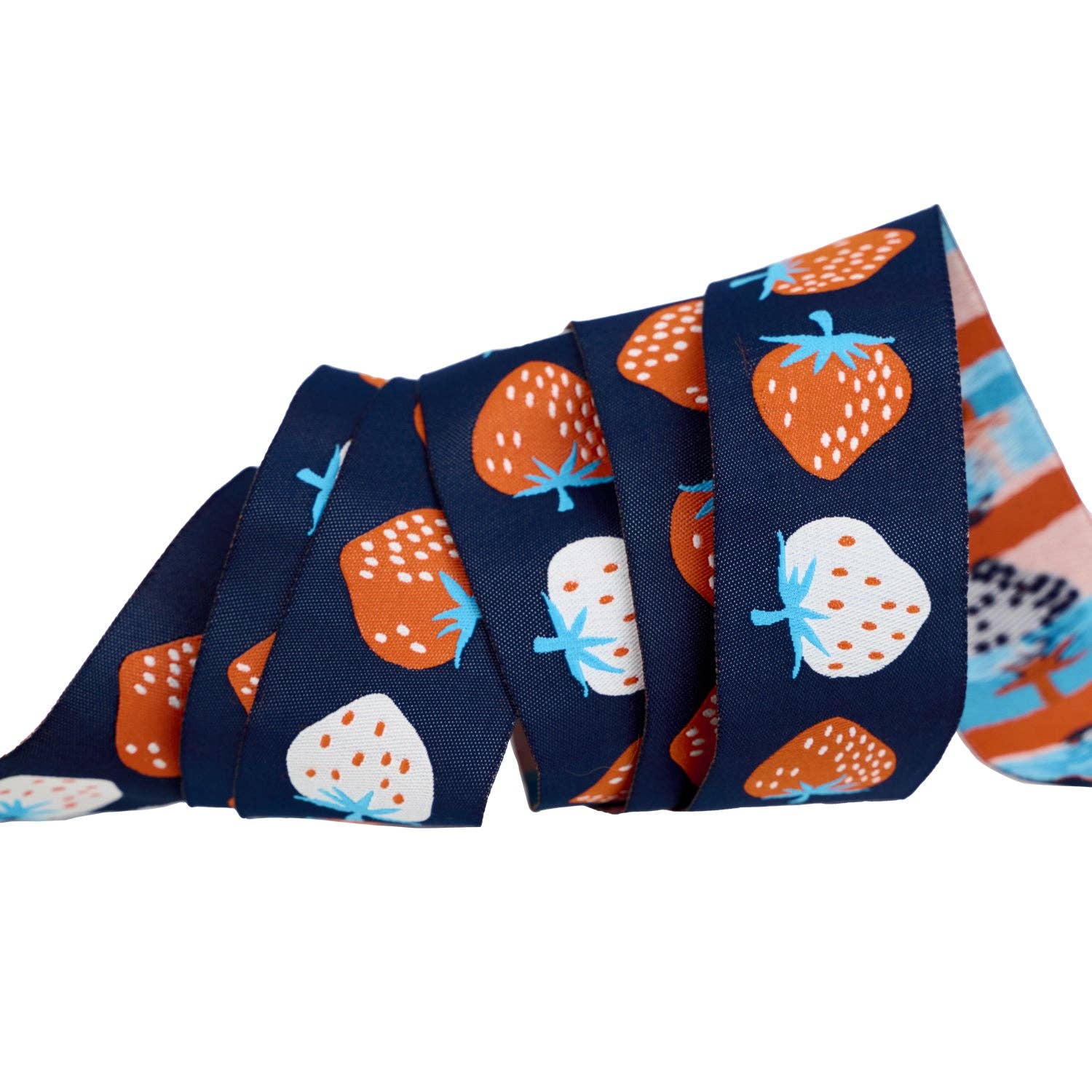 1 1/2" Strawberry in Navy // Kimberly Kight