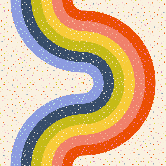 Looper Quilt Kit // Starry Rainbow // Miss Make