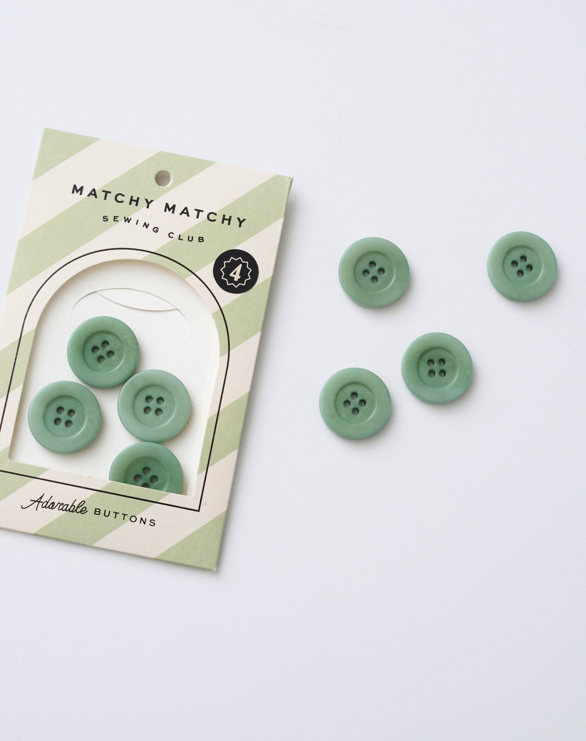 Jadite 1" Corozo Nut Buttons // Matchy Matchy Sewing Club