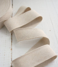 2.5" Bias Quilt Binding // Natural Linen Cotton // Bessie Pearl