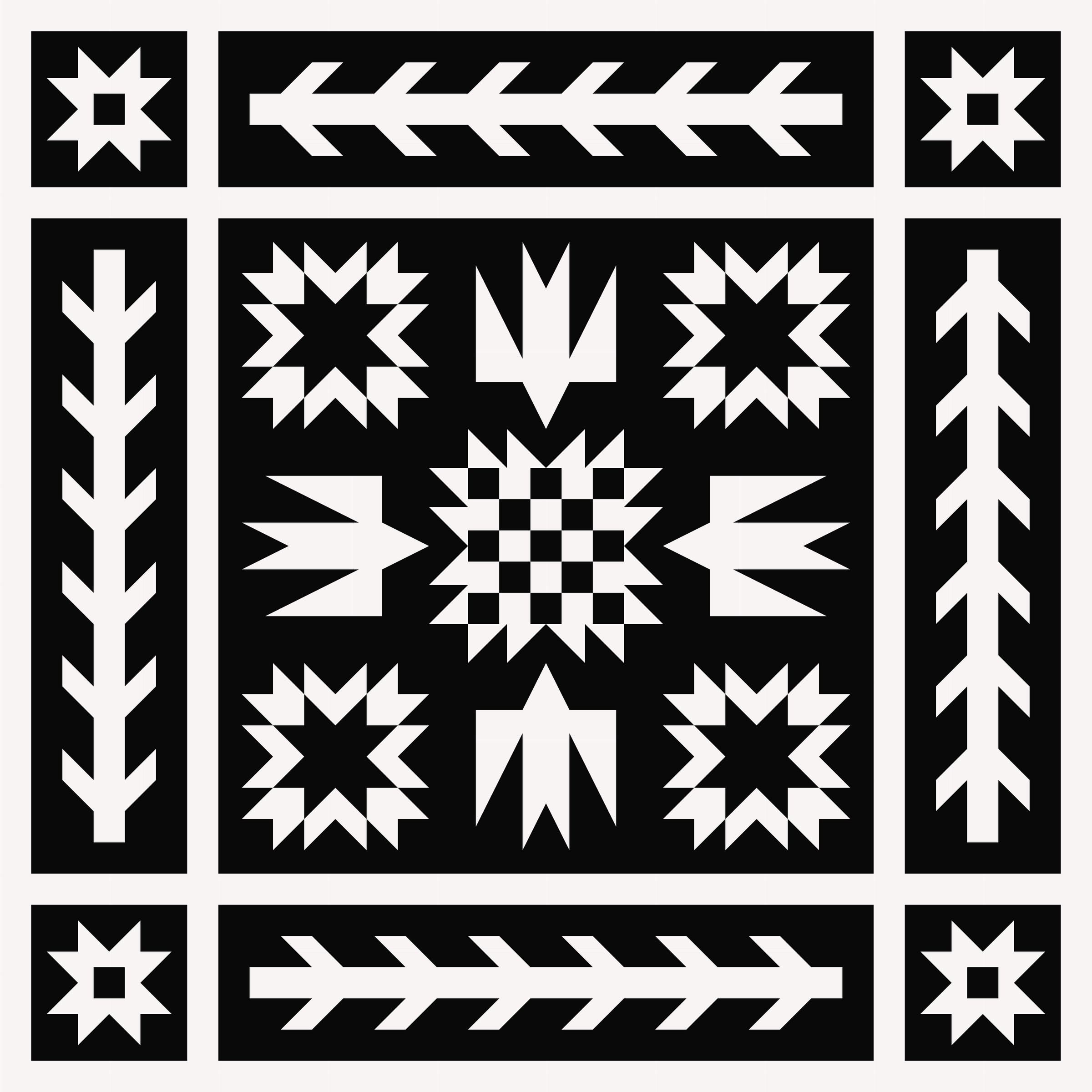 Artemis and Fowl Black & White Quilt Kit // Toad & Sew